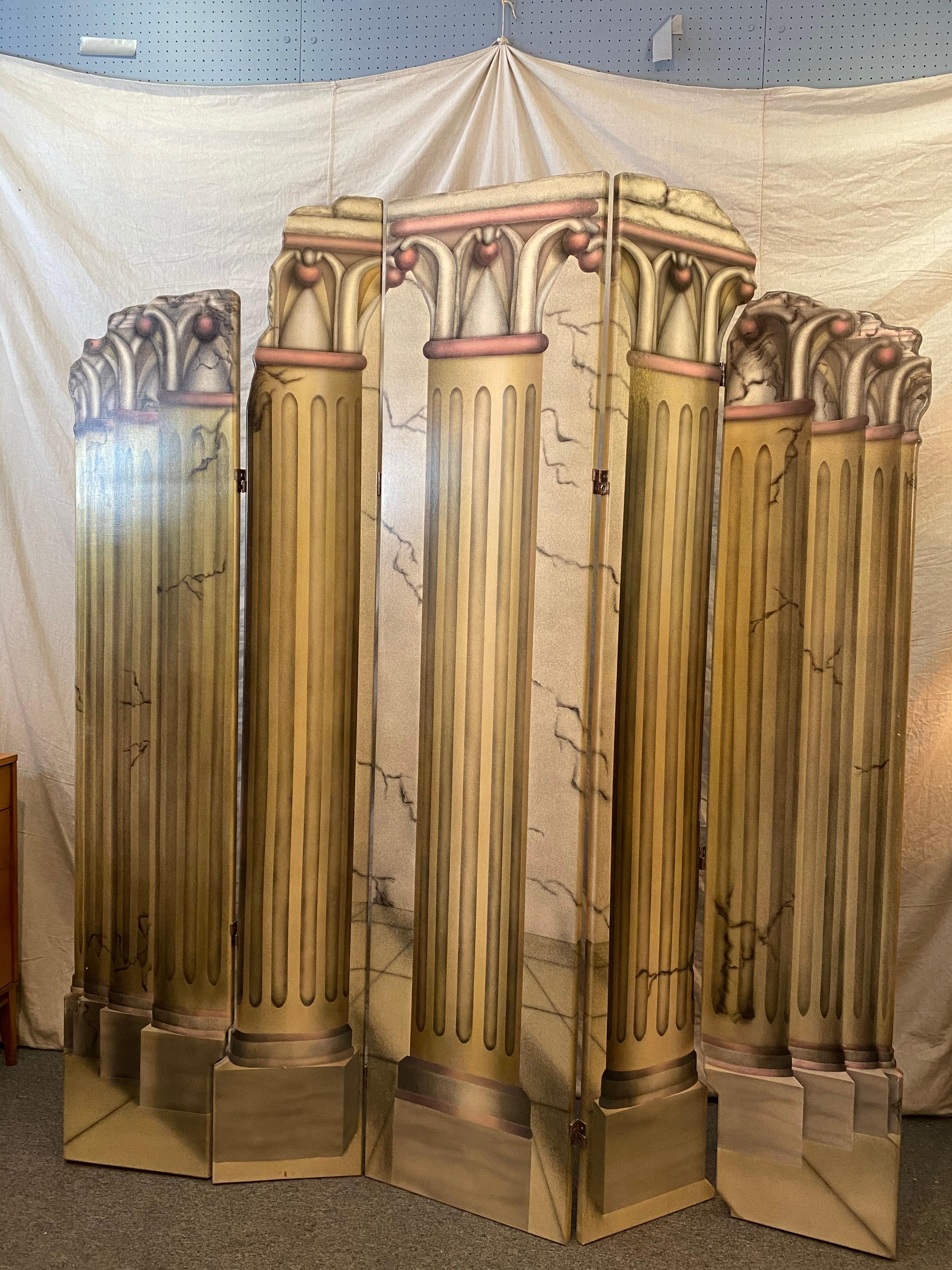 Roman Columns 6-Panel Screen 2
