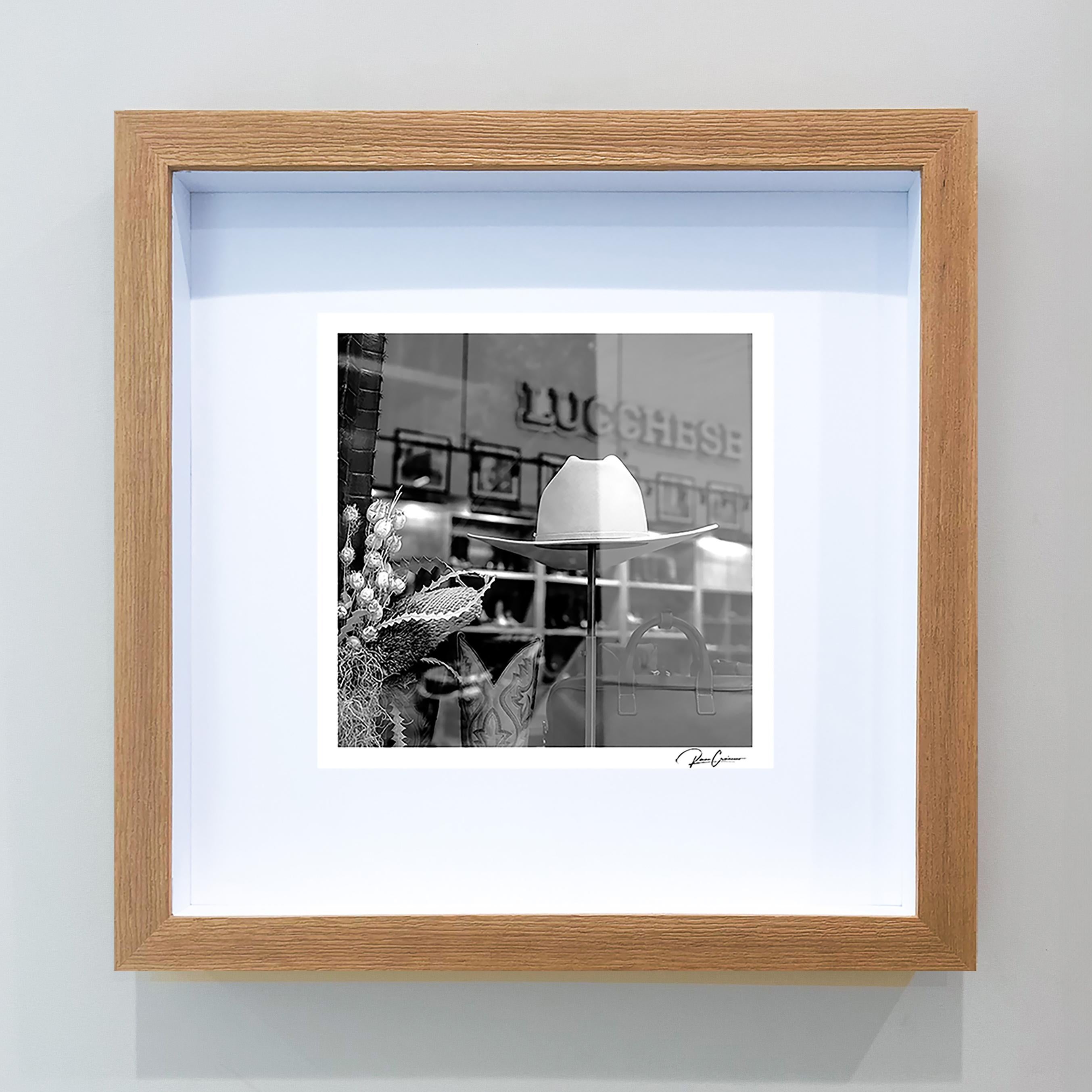 Lucchese Window Shopping framed and signed original photo by Roman Crescimanno For Sale 2