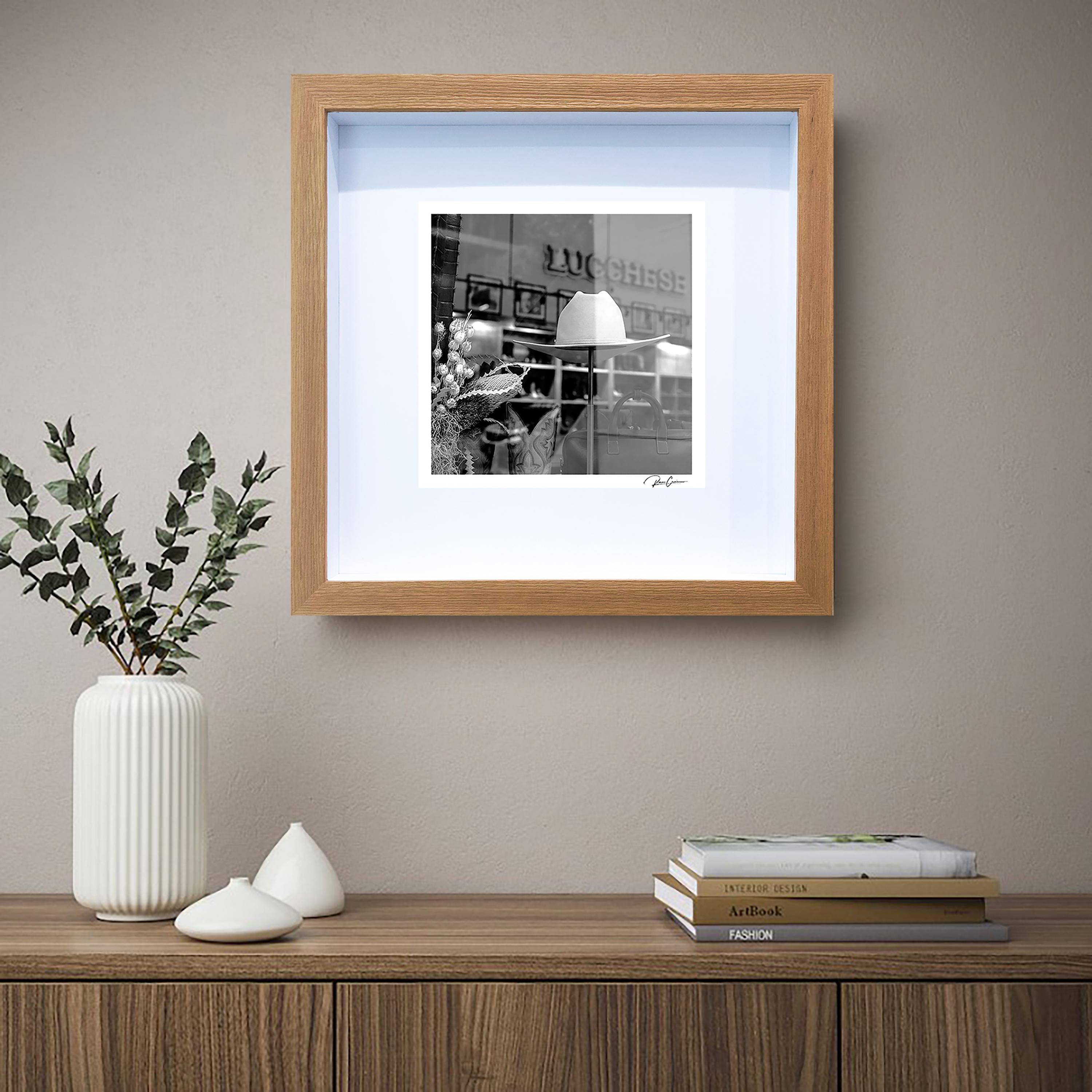 Lucchese Window Shopping framed and signed original photo by Roman Crescimanno For Sale 3