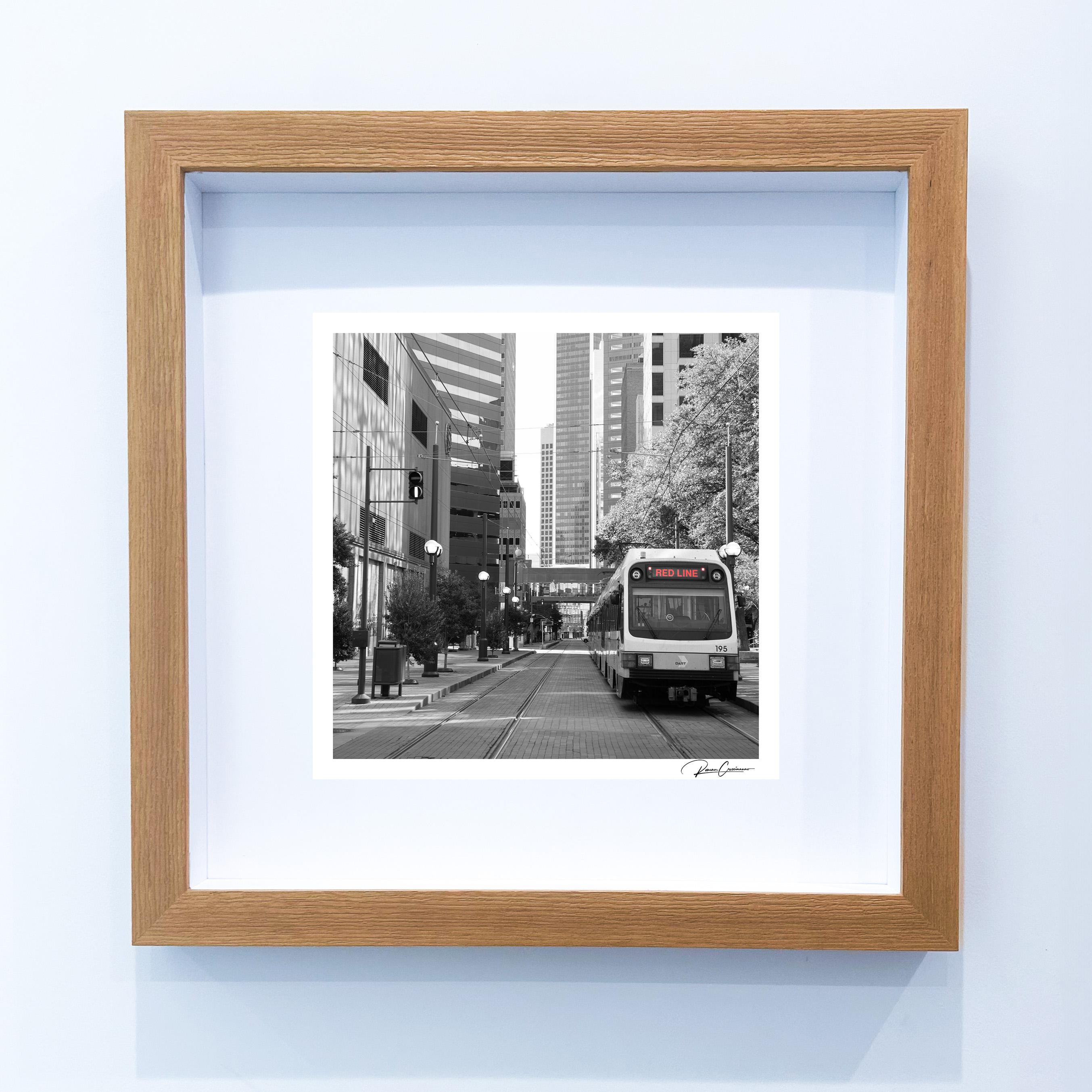 Línea Roja fotografía original enmarcada y firmada de Roman Crescimanno en venta 3