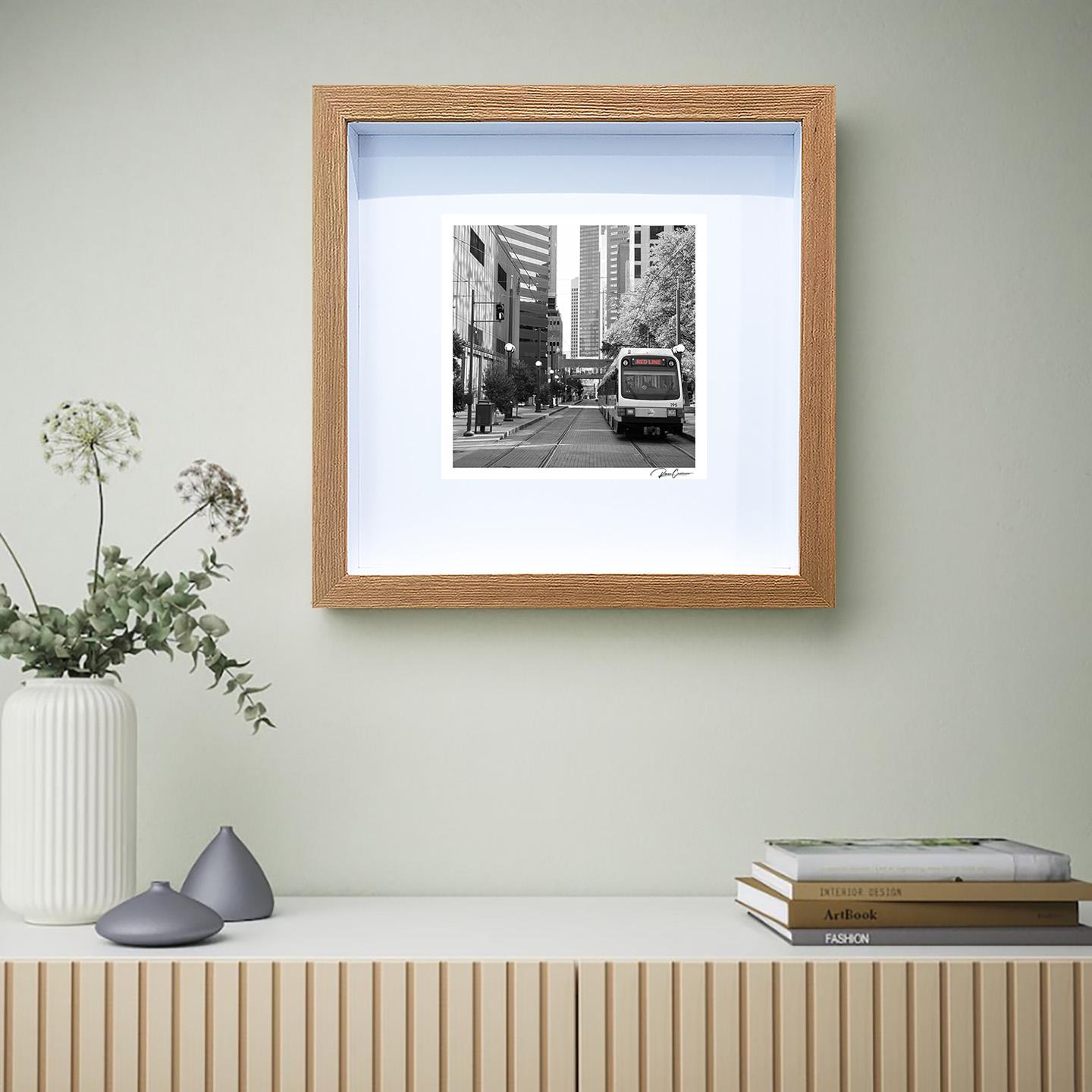 Línea Roja fotografía original enmarcada y firmada de Roman Crescimanno en venta 4