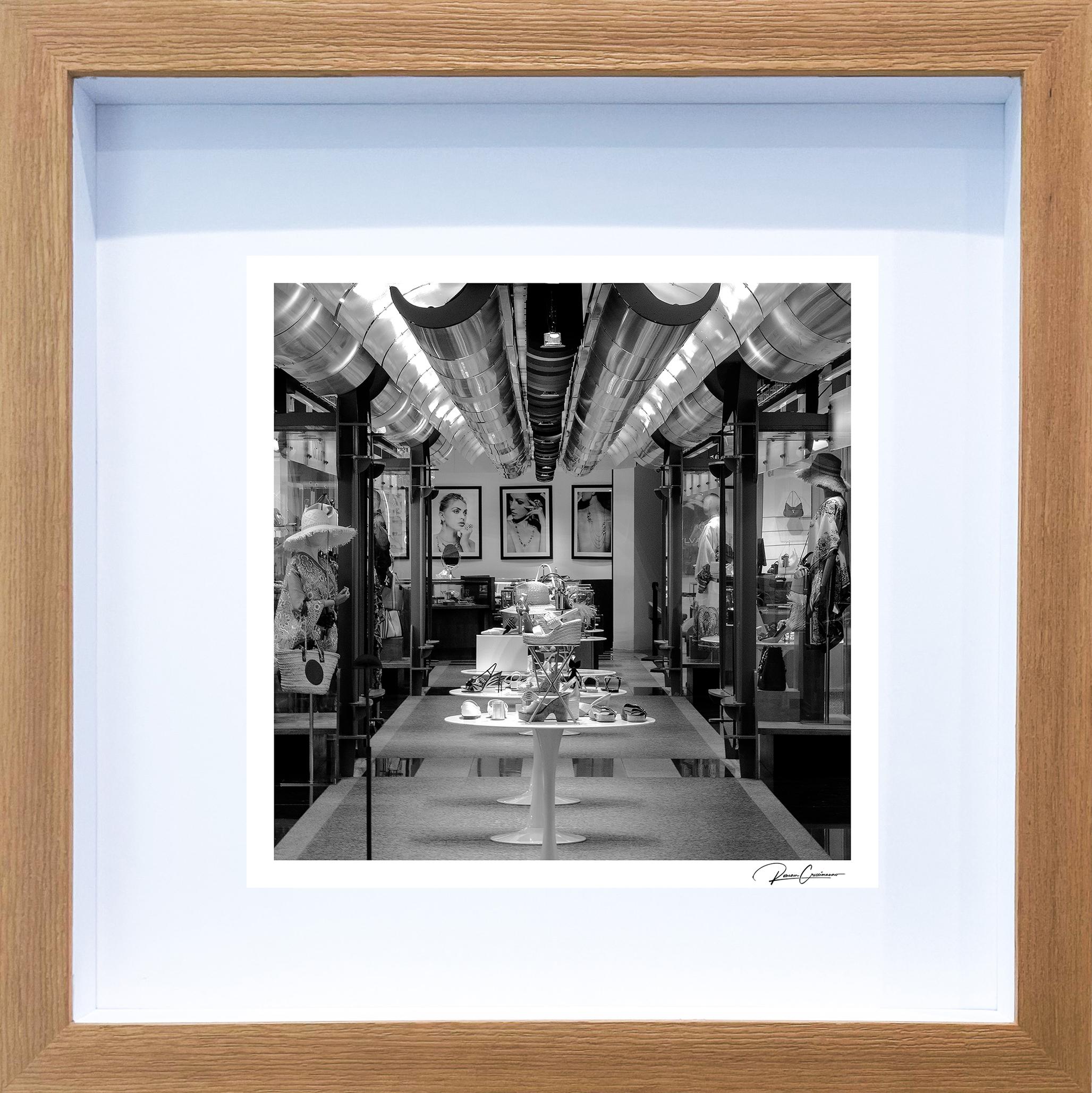Stanley Korshak photographie originale en noir et blanc encadrée et signée par Roman Crescimanno en vente 6