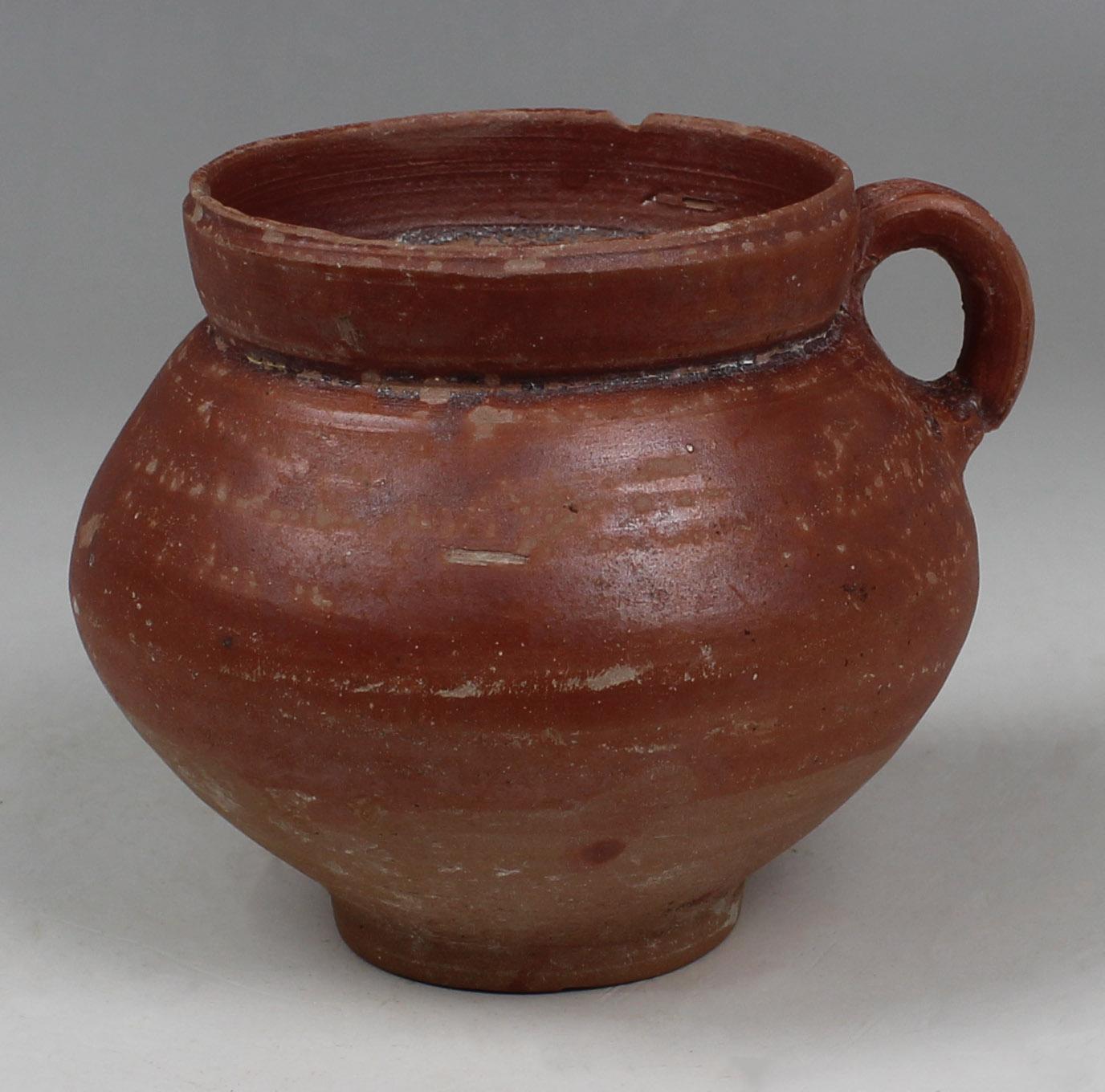 ITEM: Cup
MATERIAL: Pottery
CULTURE: Roman
PERIOD: 1st – 3rd Century A.D
DIMENSIONS: 82 mm x 100 mm
CONDITION: Good condition
PROVENANCE: Ex Emeritus collection (USA), collected from the 1950’s to the 1980’s by a distinguished university professor