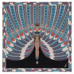 Roman De Tirtoff, Erte' Foulard de soie encadré intitulé The Nile 37,5 x 37,5