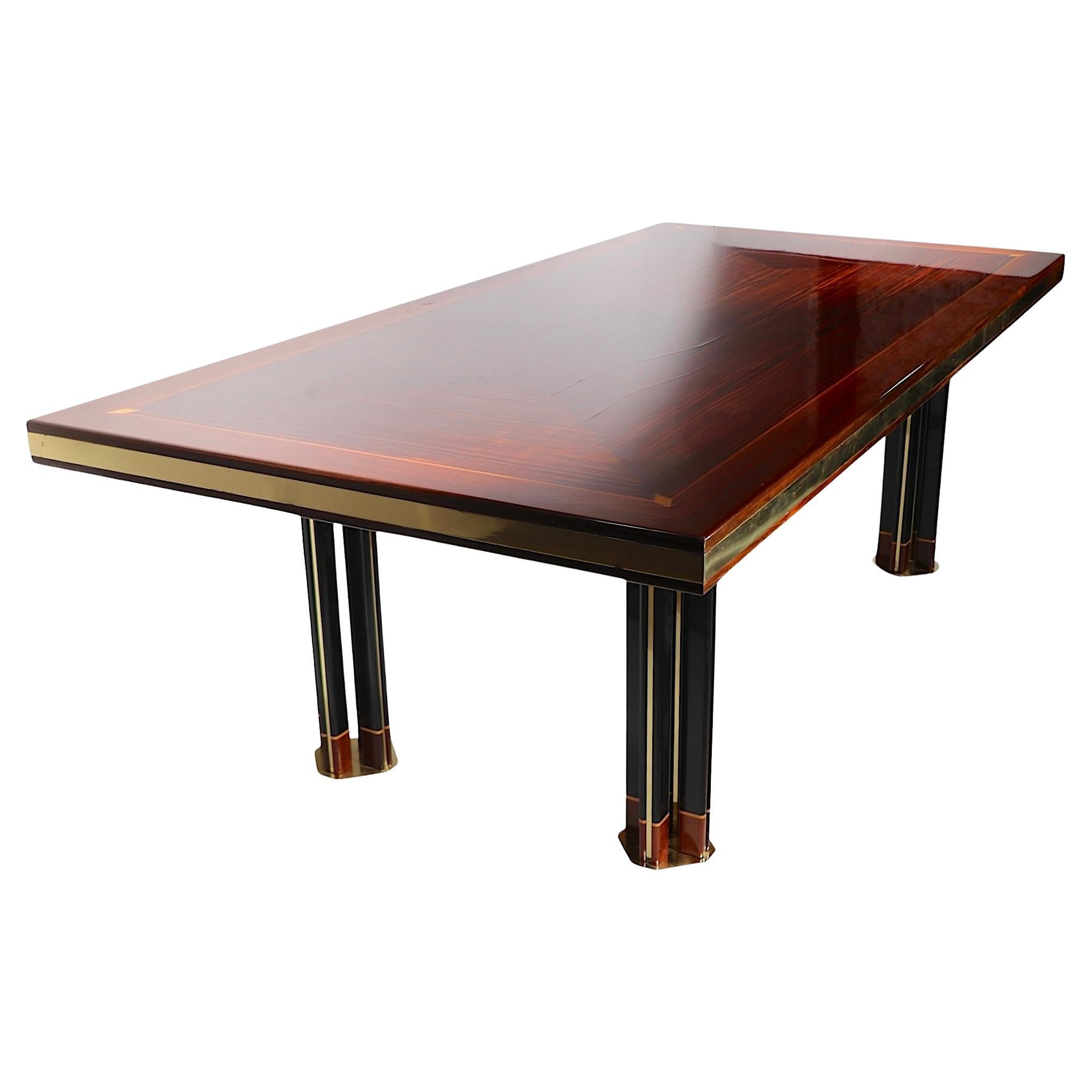 Deco romano  Mesa de comedor diseñada  por Paolo Barracchia  c. 1984