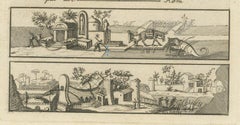 Dekorative römische Motive und architektonische Szenen aus der römischen Antike von Tommaso Piroli, 1789