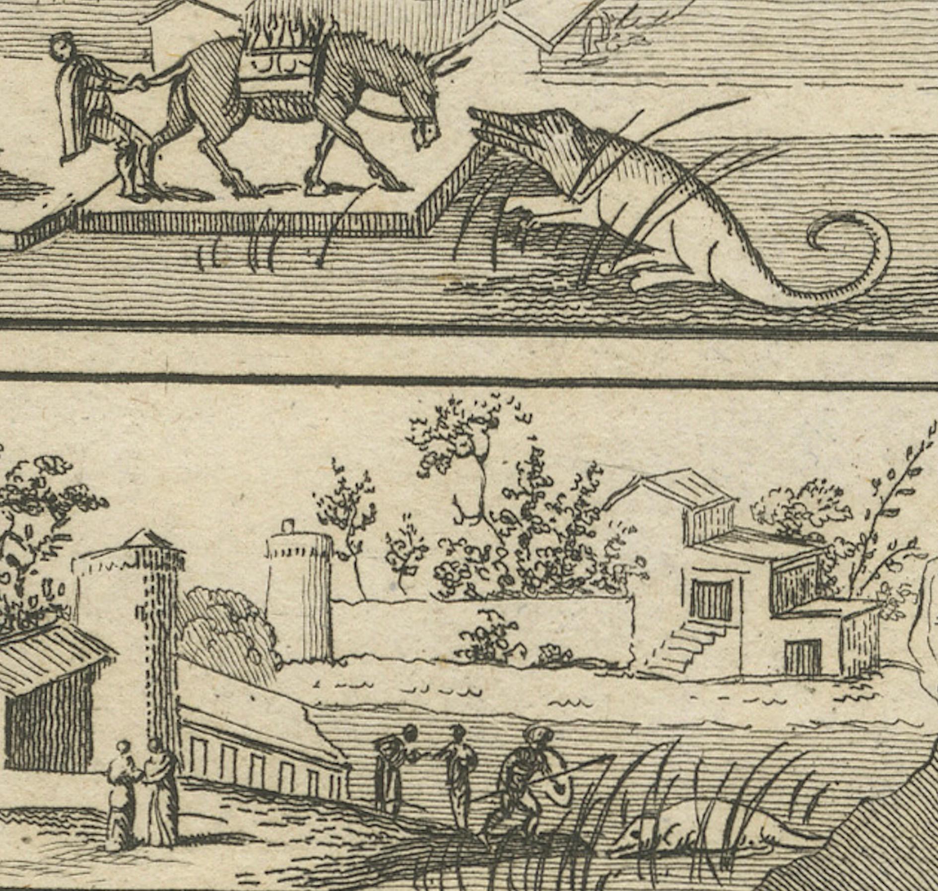 Roman Decorative Motifs and Architectural Scenes by Tommaso Piroli, 1789 In Good Condition For Sale In Langweer, NL