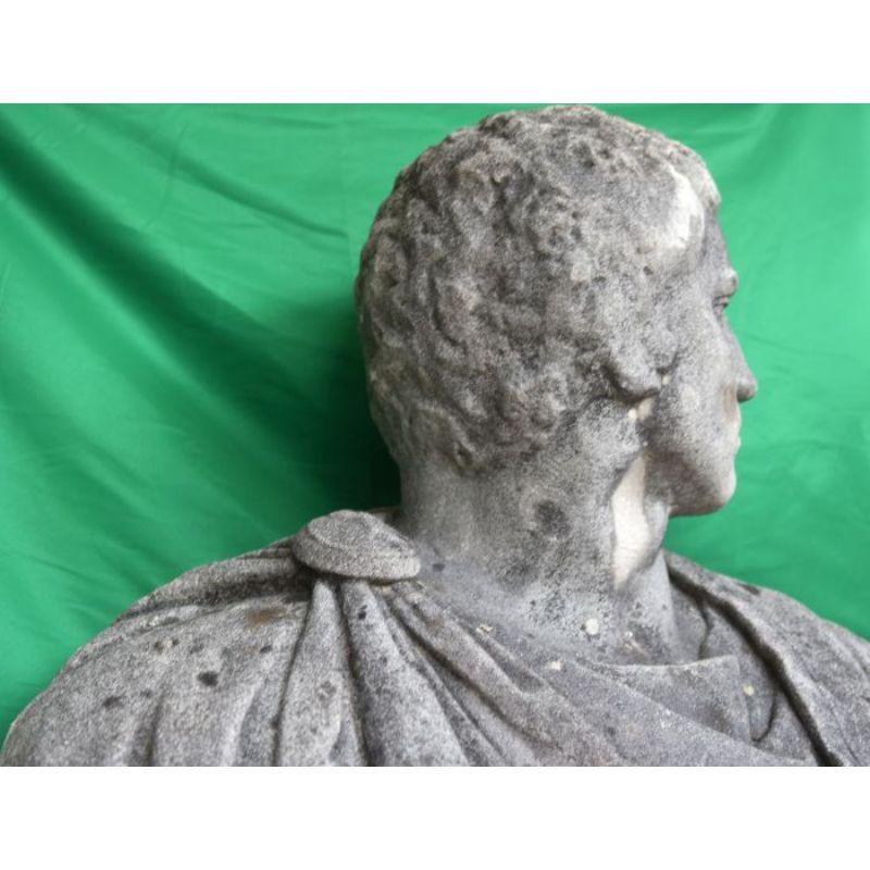 19th Century Roman Dignitary Sculpture For Sale