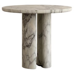 Roman Dining Table I in Arabescato Marble by Paloma Editions