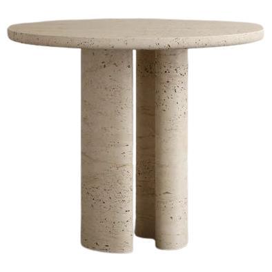 Roman Dining Table I in Roman Travertine by Paloma Editions