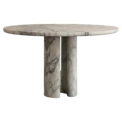Roman Dining Table II in Arabescato Marble by Paloma Editions