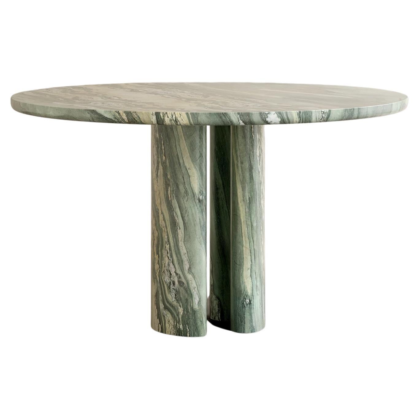 Roman Dining Table II in Cippolino Marble by Paloma Editions