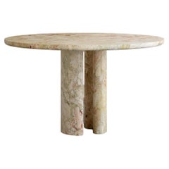 Roman Dining Table II in Verde Breccia Marble by Paloma Editions