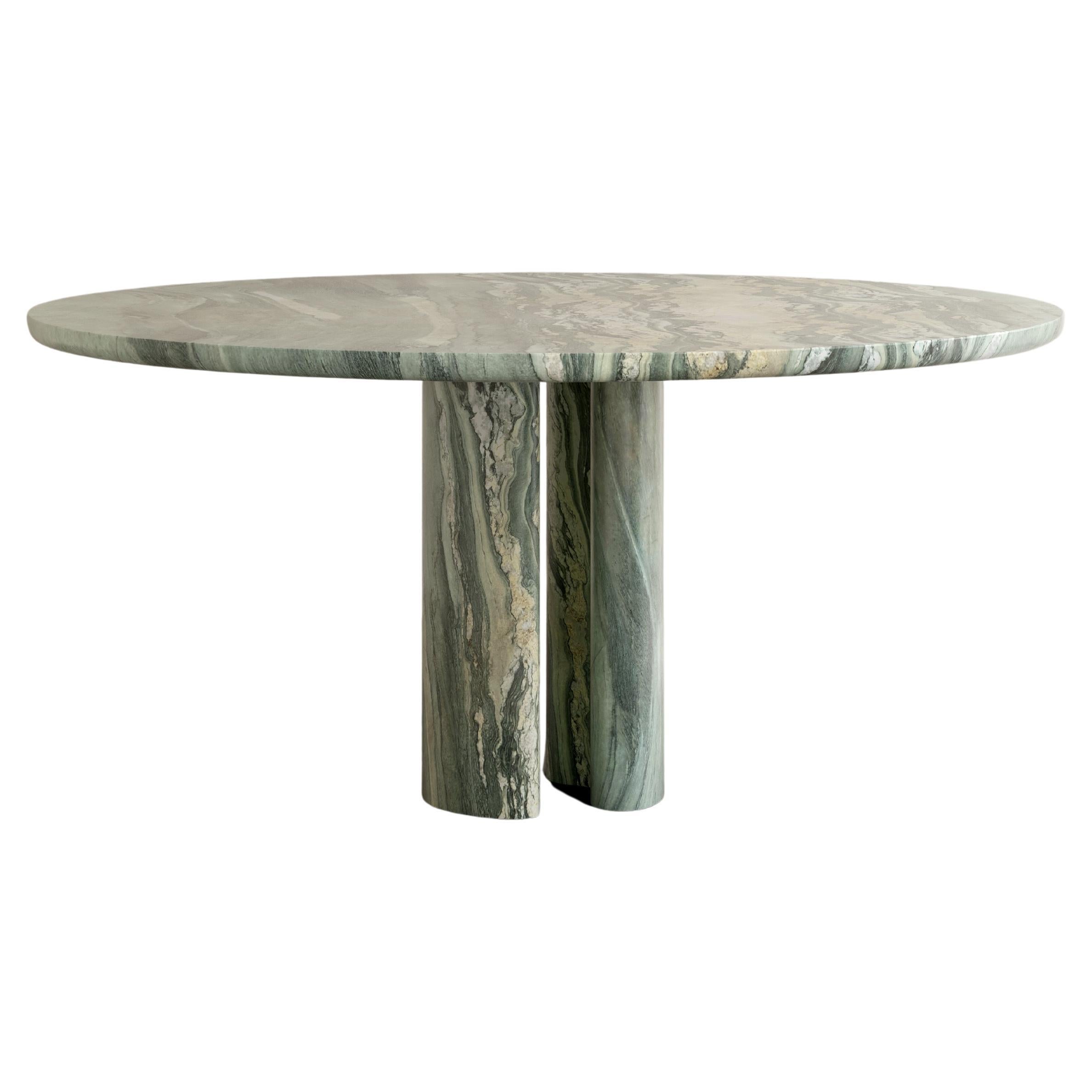 Roman Dining Table III in Cippolino Marble by Paloma Editions