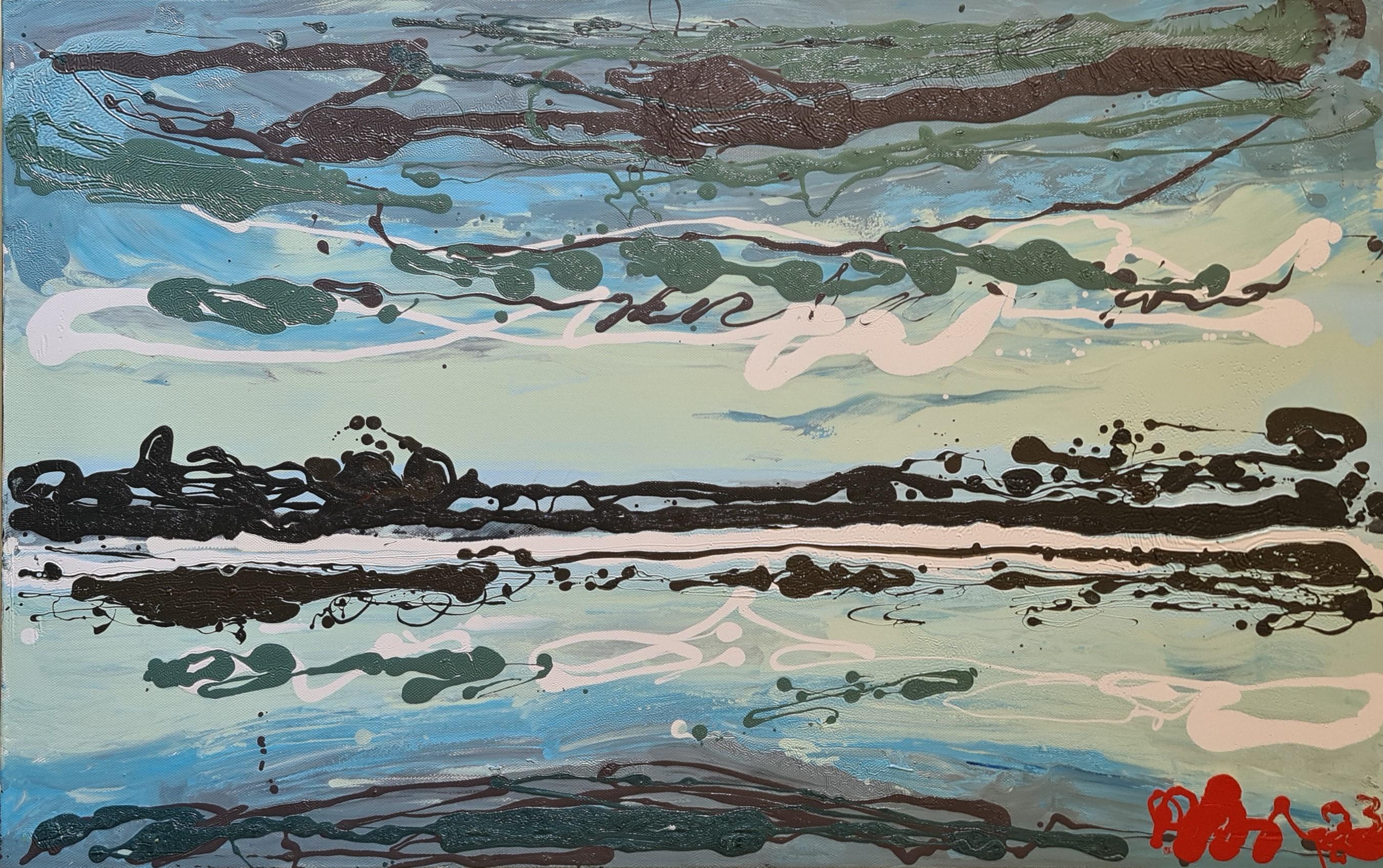 Lake - Painting by  Roman Dub