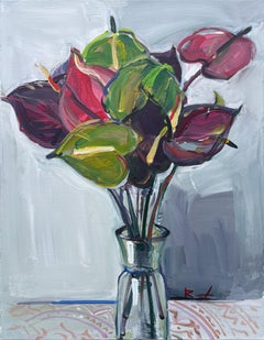 "Un bouquet d'anthuriums