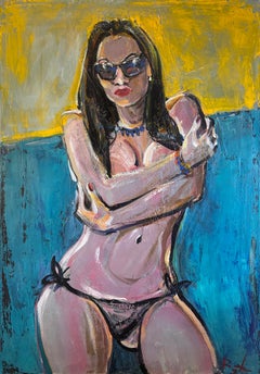 "Bathing girl"