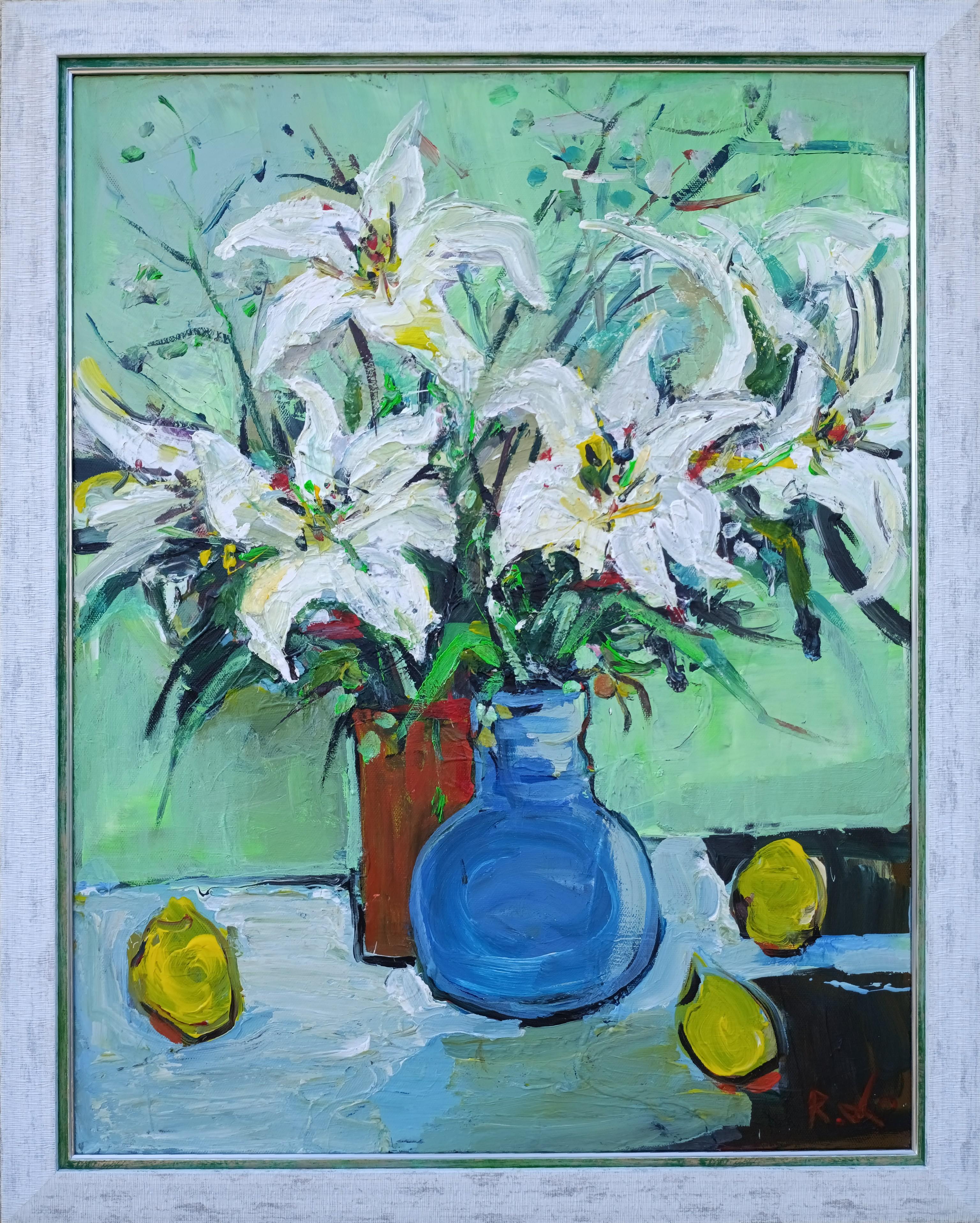 Roman Dub Still-Life Painting – "Blumenstrauß"