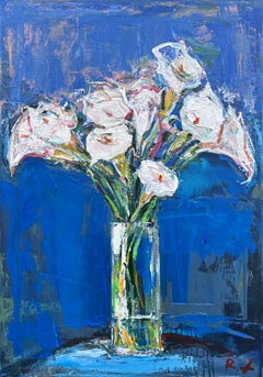 "White calla lilies"