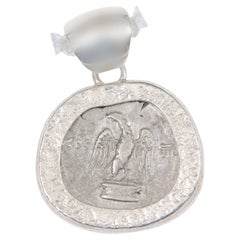 Roman Eagle Coin Pendant w/ Silver Trim
Bail (pendant only) Roman Eagle Coin Pendant w/ Silver Trim
Bail (pendant only)