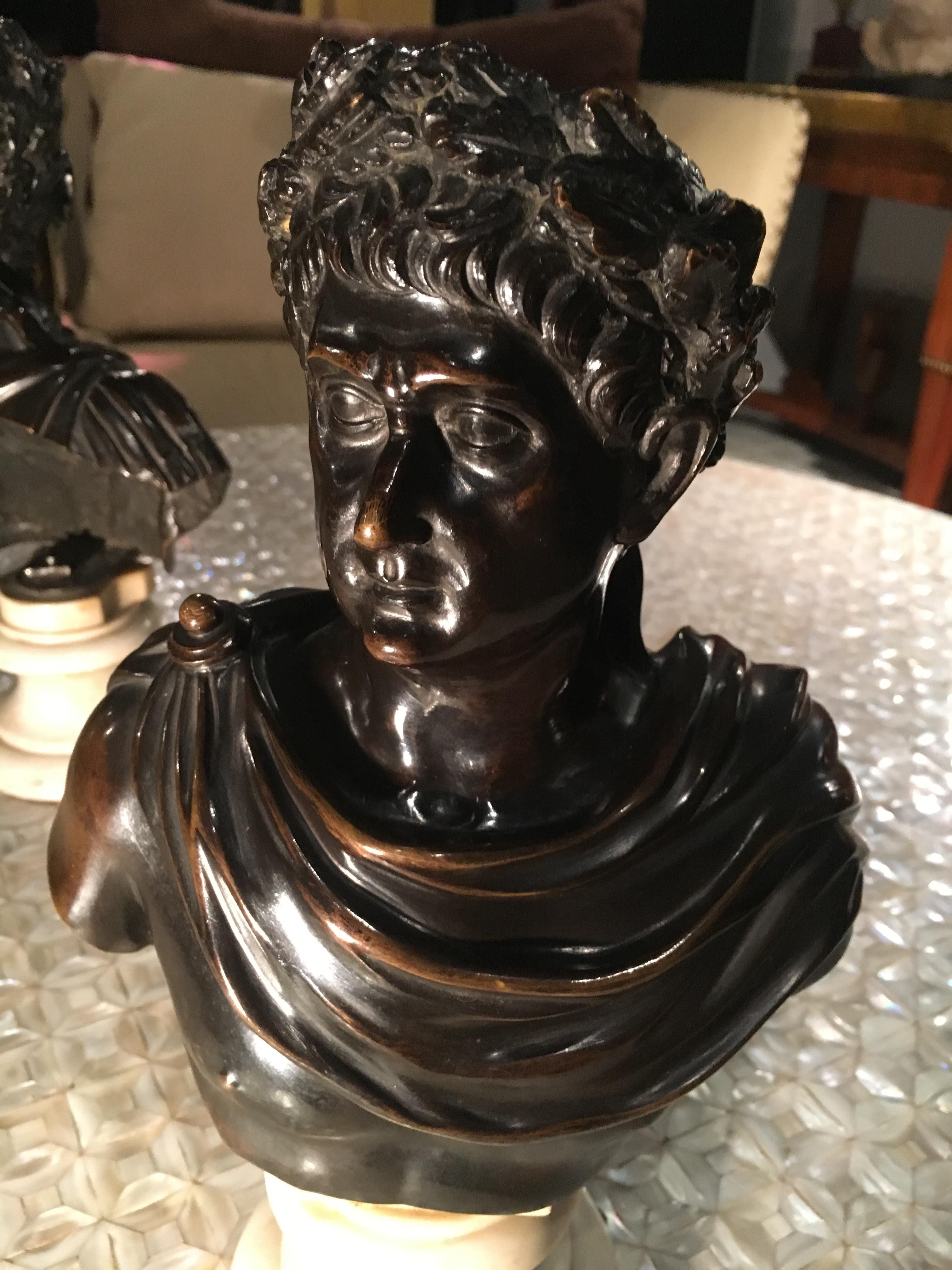 Late 18th Century Roman Emperors Busts, Italy, circa 1800 For Sale