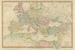 Roman Empire Map, Europe Mediterranean & Near East, Wilkinson London 1817