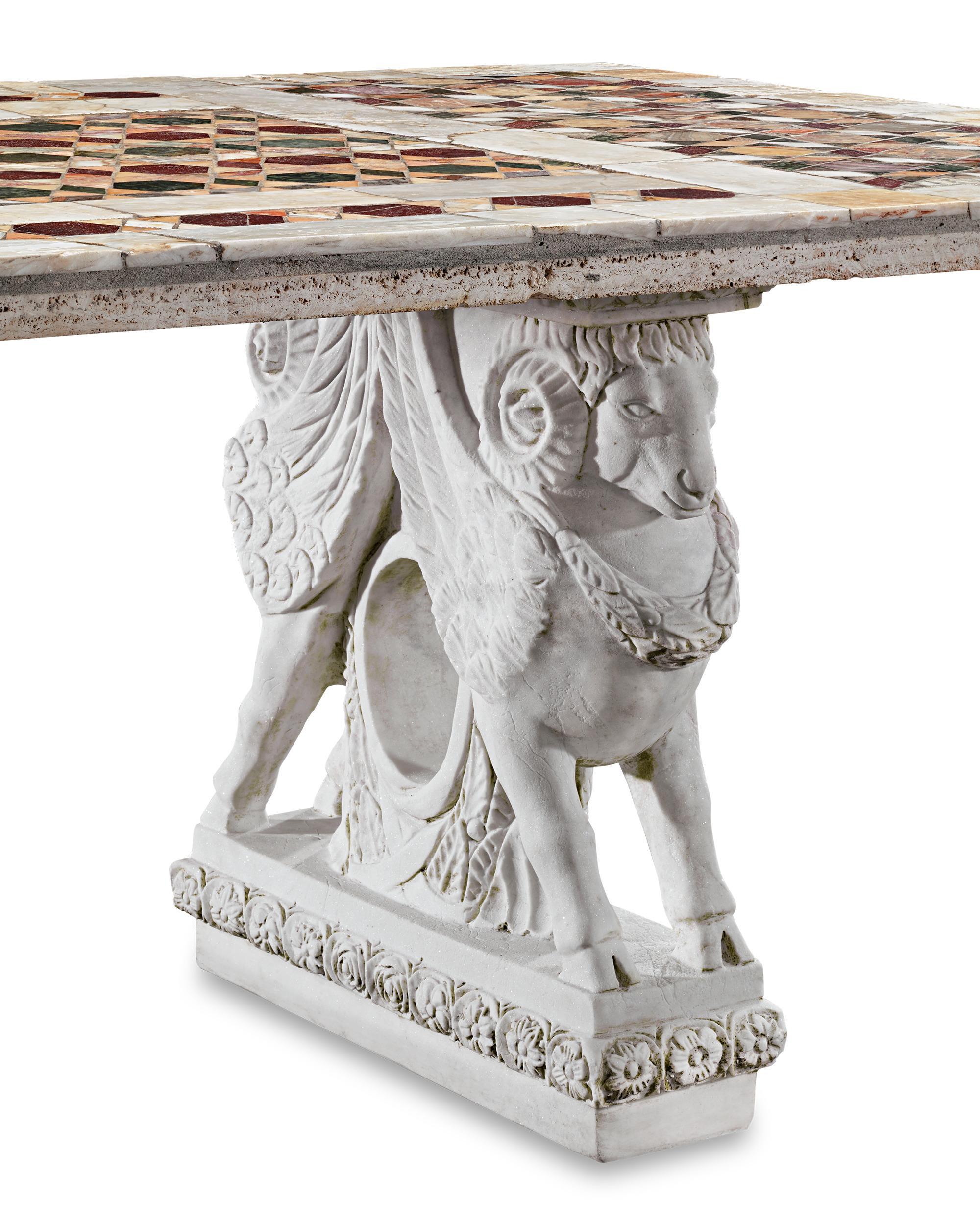 Inlay Roman Empire Opus Sectile Table