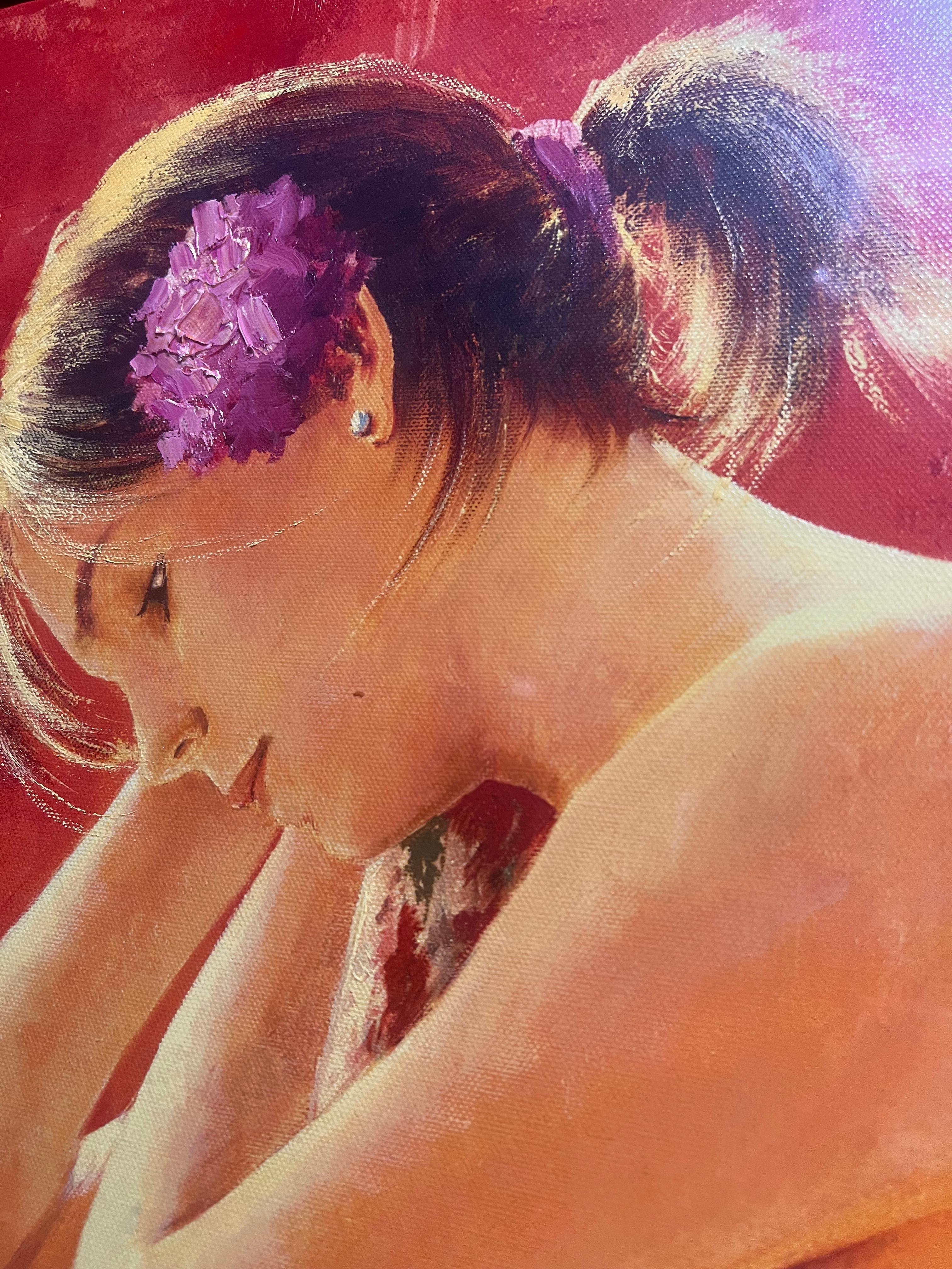 Momenti di riposo - Painting Impressionismo di Roman Frances