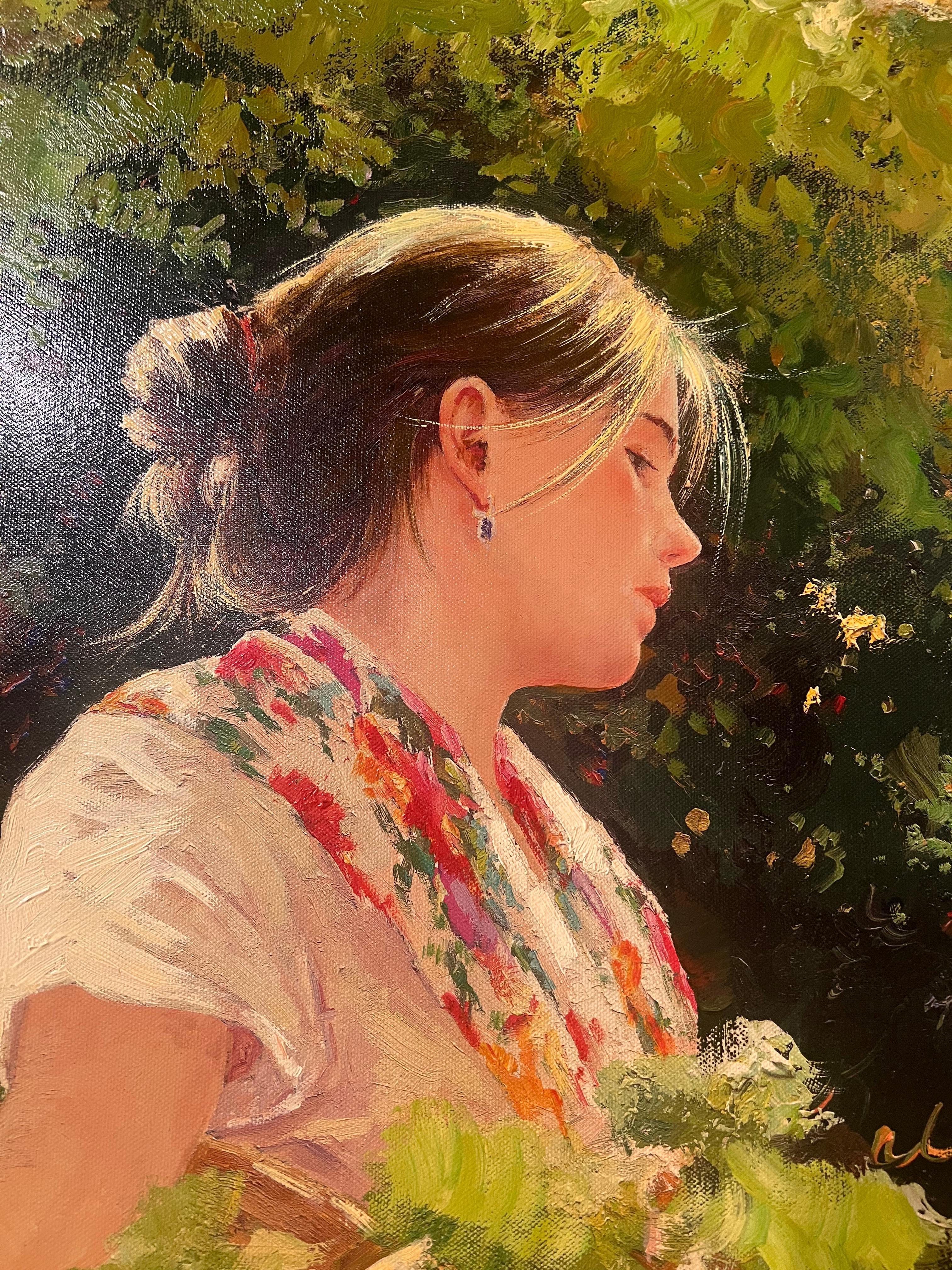 Vendimiadora (Vendemmiatrice) - Painting Impressionismo di Roman Frances