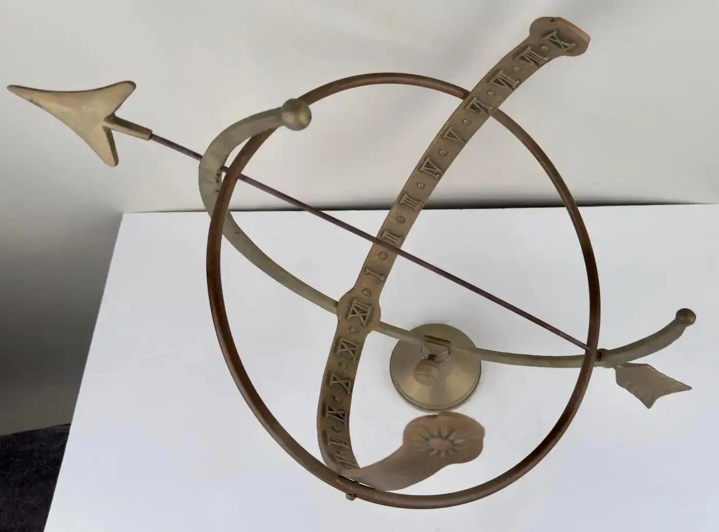 Roman Garden Armillary Cast Iron Sundial 6