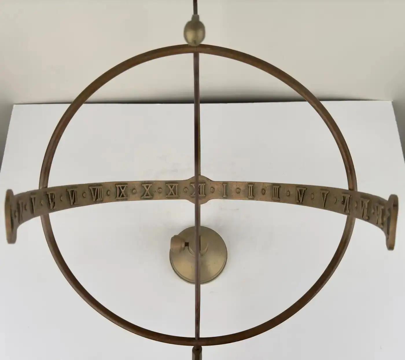 Roman Garden Armillary Cast Iron Sundial 7