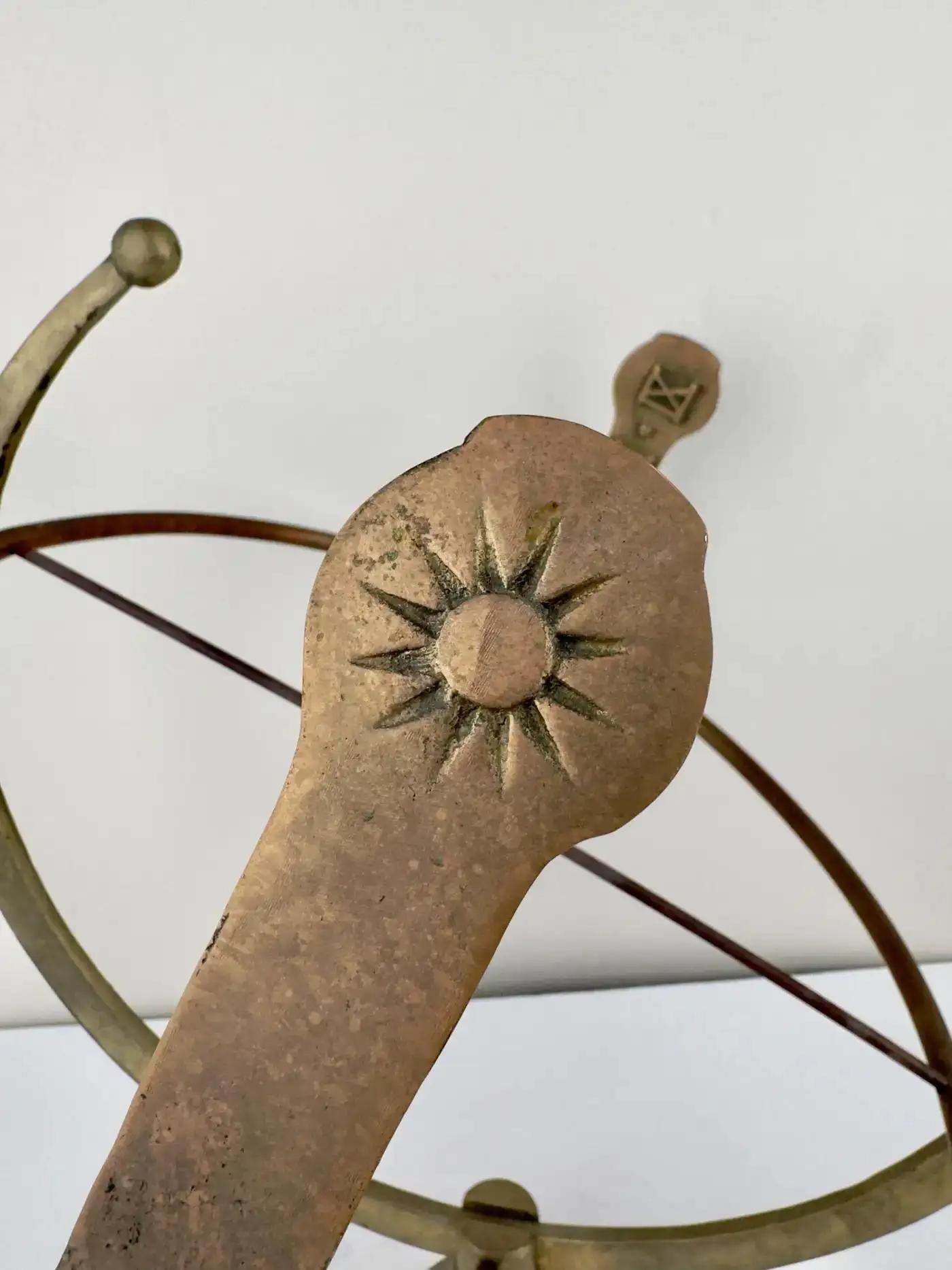 Roman Garden Armillary Cast Iron Sundial 2