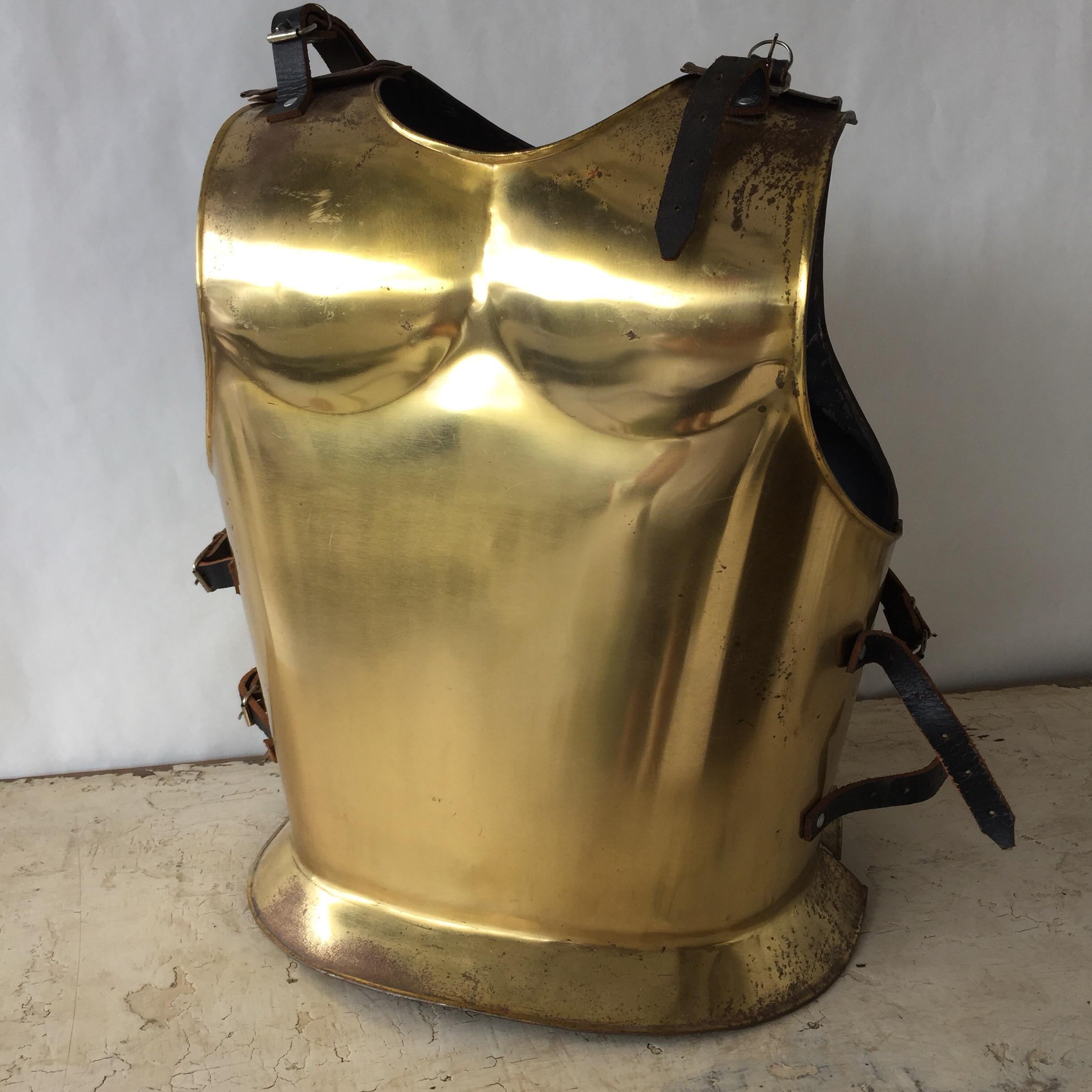 American Roman Gladiator Armour in Brass For Sale