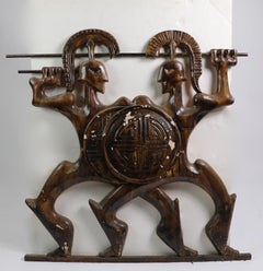 Römische Gladiatoren Gipsskulptur von Frederick Weinberg