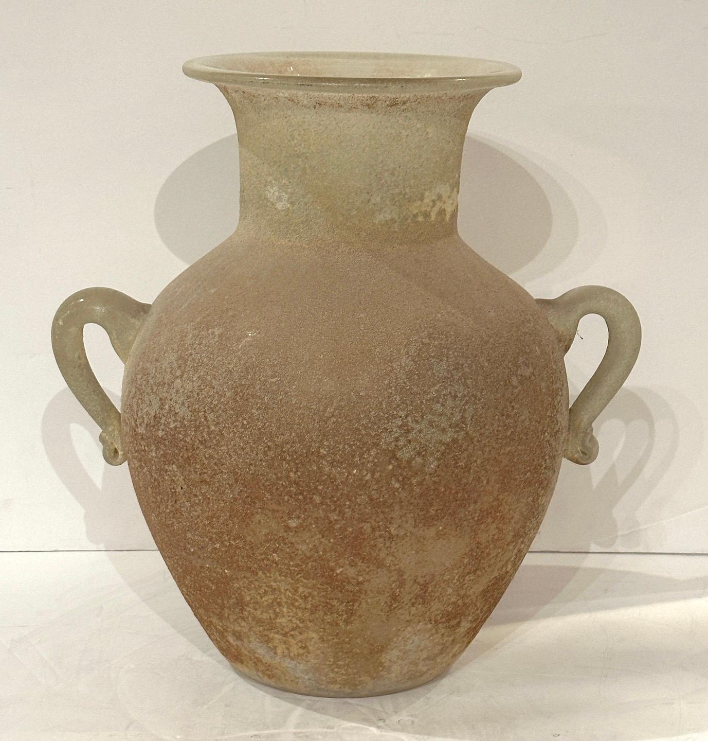 Italian Roman Glass Urn For Sale