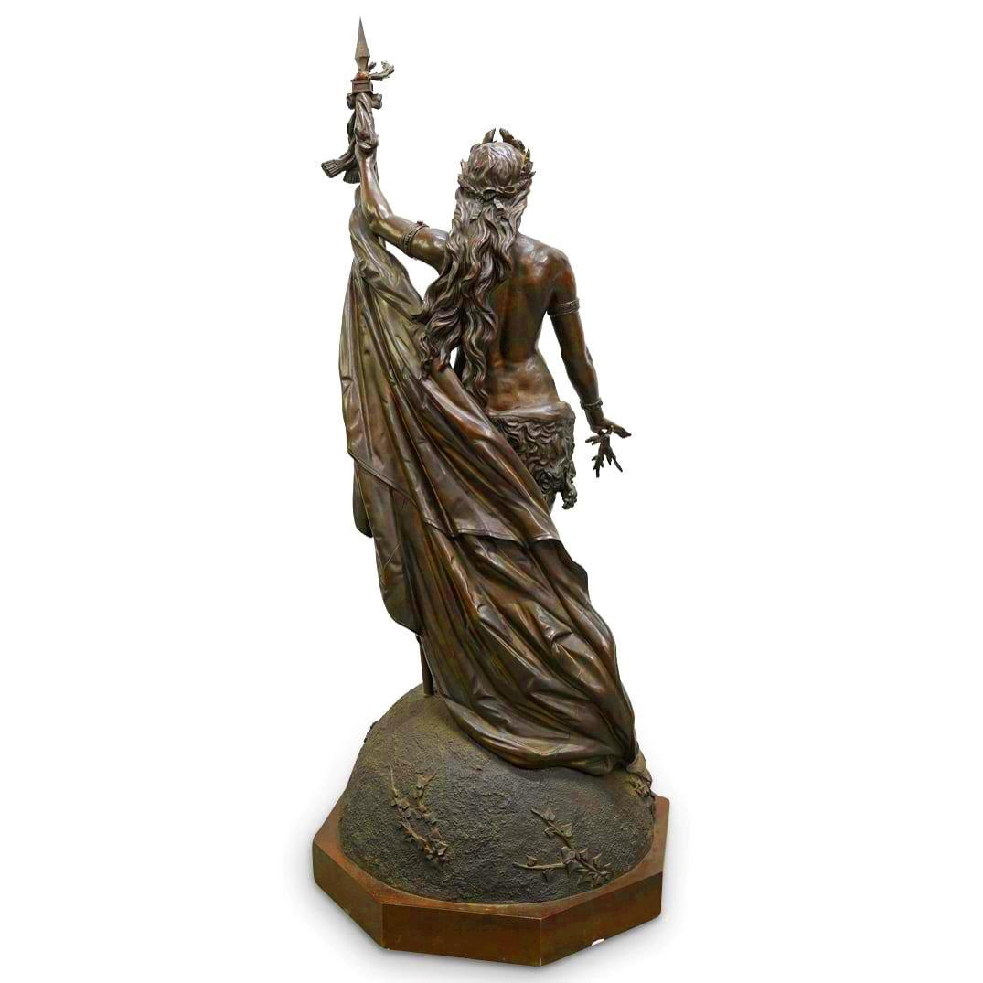 Roman Goddess Liberty Large Bronze Statue by Jules Bertin (1826-1892) For Sale 2