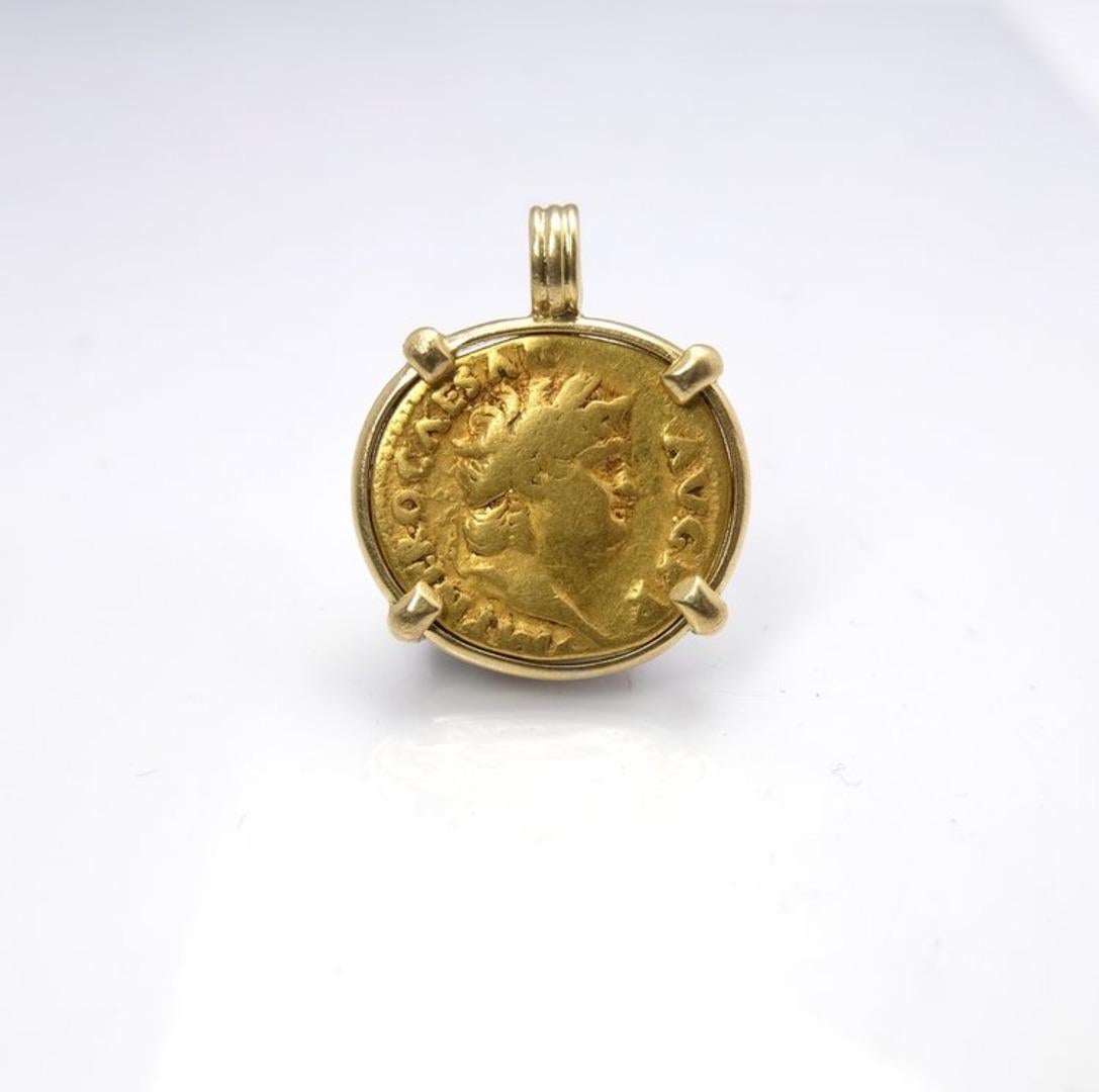 Roman Gold Aureus - Nero, and Salus (Godess of Health) - struck in 66 or 67 AD i 2