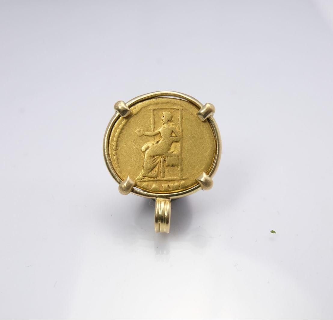 real coin necklace