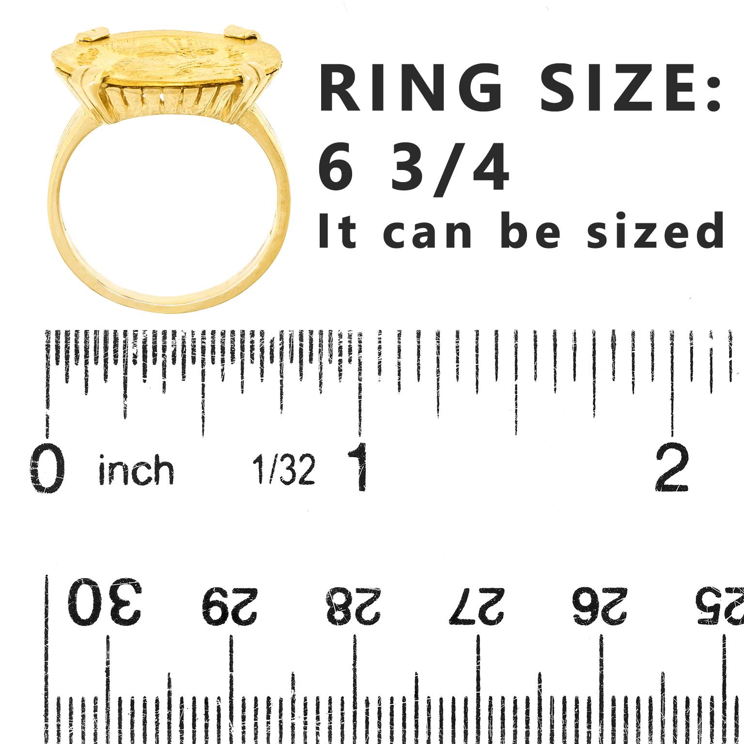Roman Gold Coin Ring For Sale 2