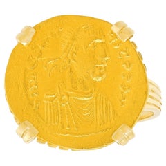Roman Gold Coin Ring