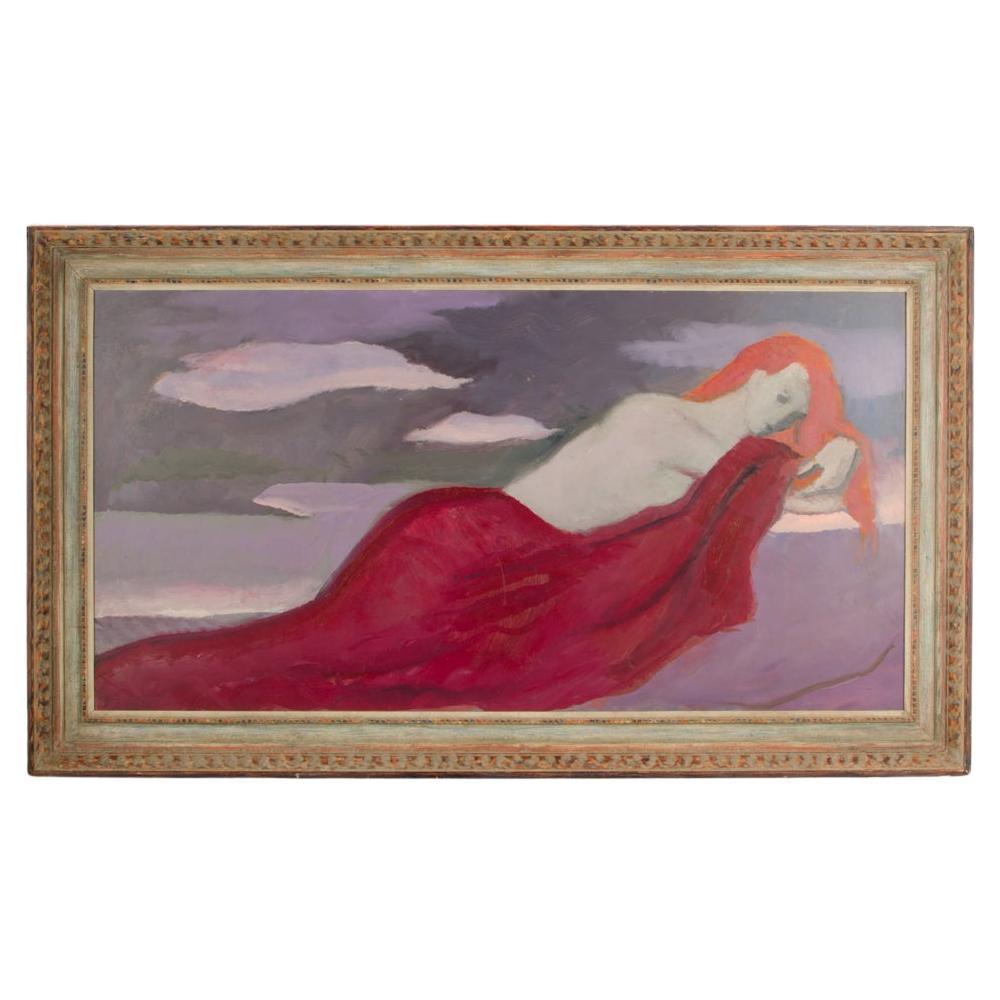 Roman Gregory Chatov (ruso, n. 1900 - m. 1987), Óleo "Durmiente". en venta