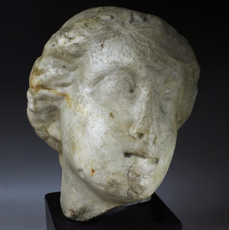 Roman Head of a Goddess at 1stDibs