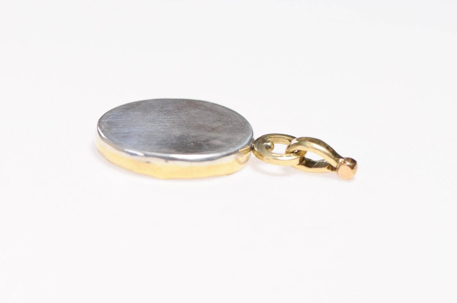 Roman Hippopotamus Coin Pendant 18kt Gold (pendant only) In Excellent Condition For Sale In Atlanta, GA