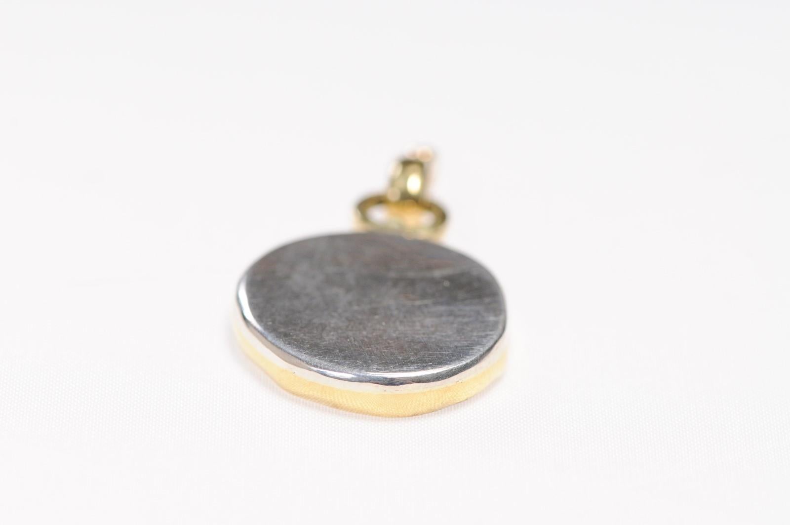 Women's or Men's Roman Hippopotamus Coin Pendant 18kt Gold (pendant only) For Sale