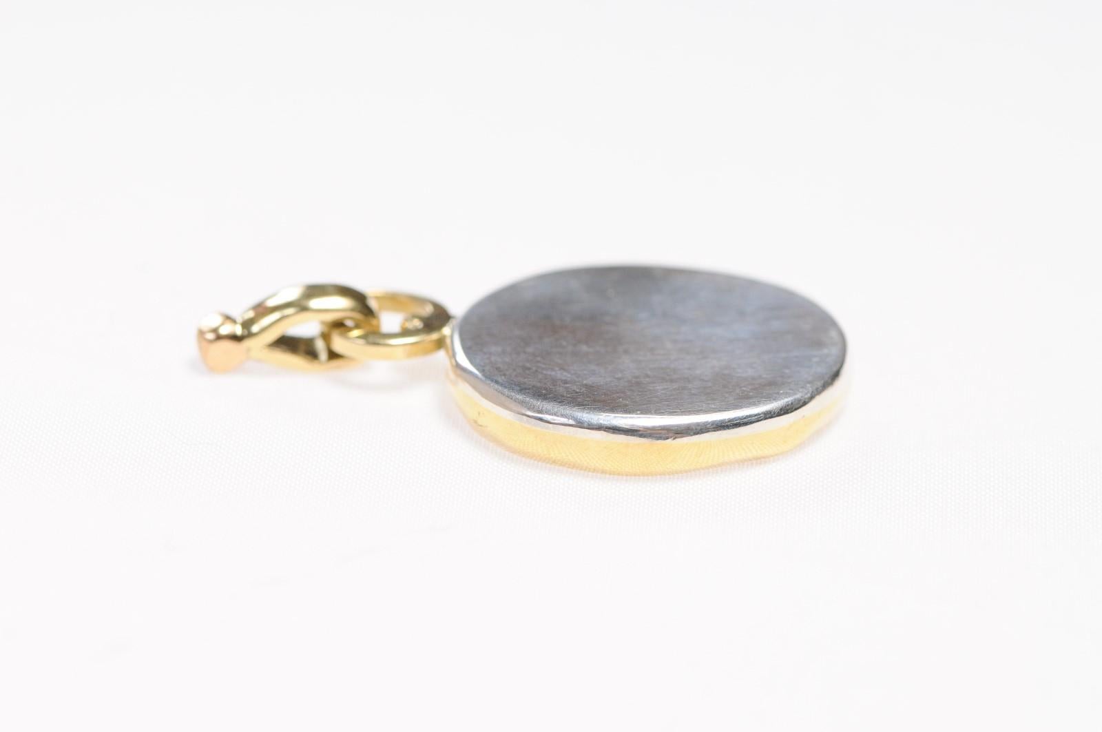 Roman Hippopotamus Coin Pendant 18kt Gold (pendant only) For Sale 1