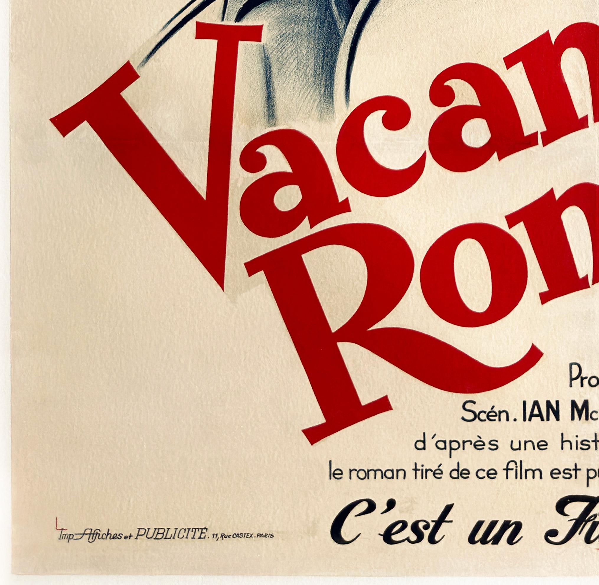 Französisches Halb Grande-Filmplakat, Roman Holiday, 1960er Jahre im Angebot 2