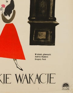 Poster cinematografico originale di Vacanze Romane di Jerzy Flisak, 1959