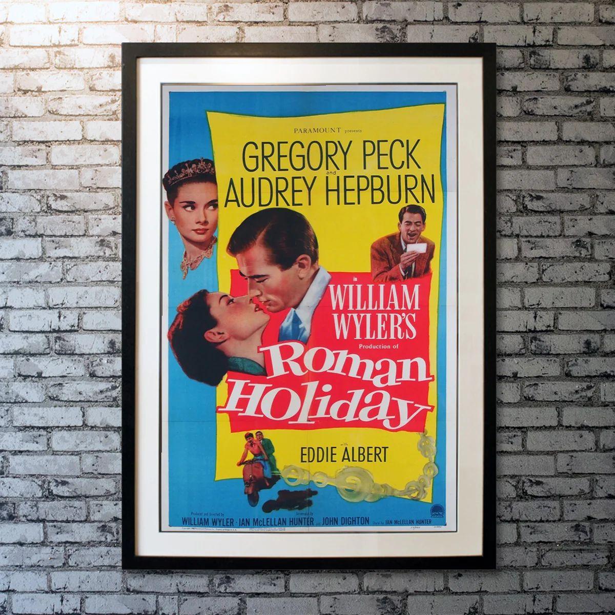 Roman Holiday, Unframed Poster, 1953

Original One Sheet (27 X 41 Inches). A bored and sheltered princess escapes her guardians and falls in love with an American newsman in Rome.

Additional Information:
Year: 1953
Nationality: United