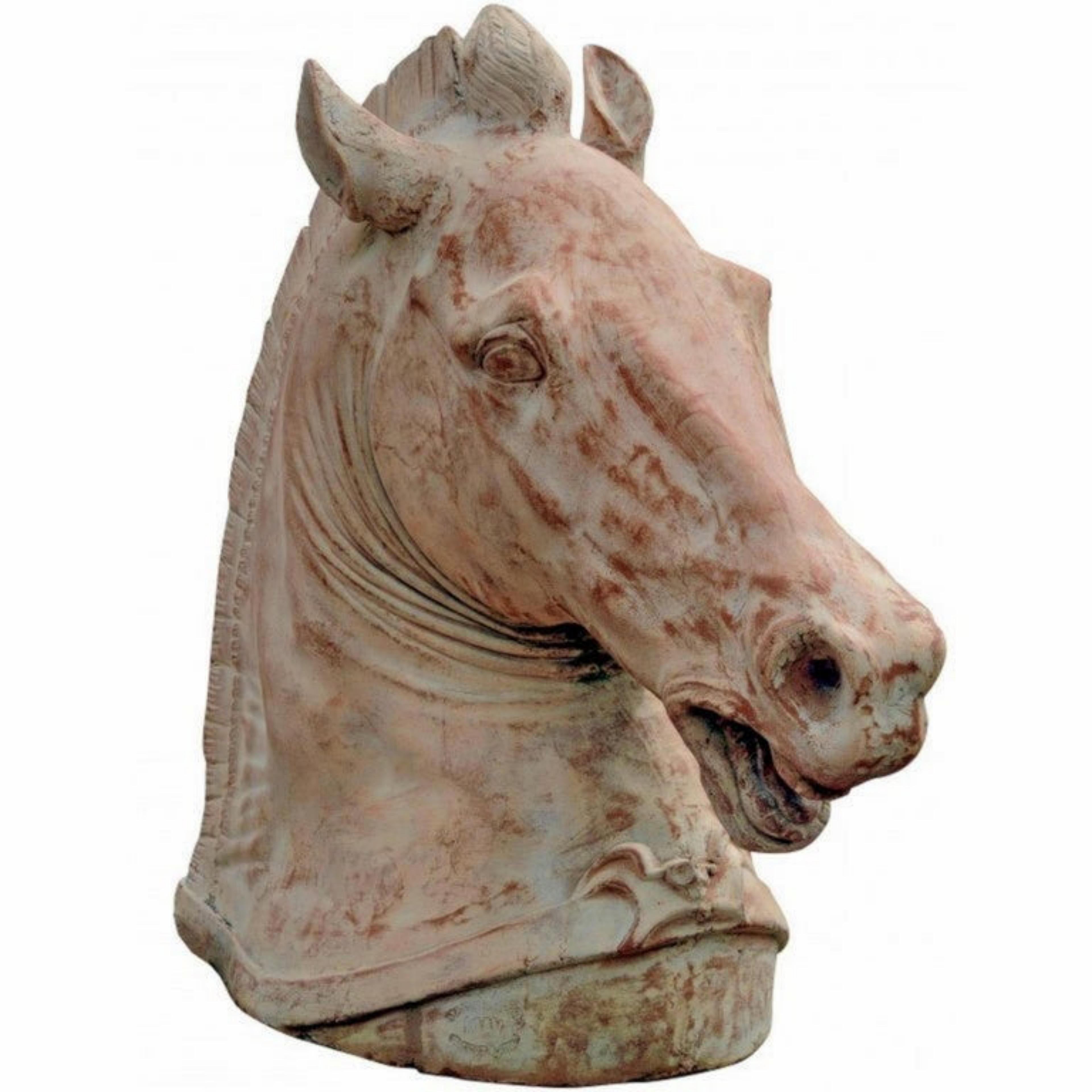 Modern Roman Horse in Terracotta, End 19th Century For Sale