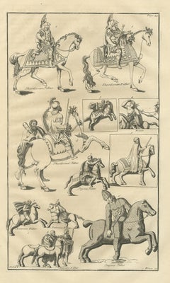 Roman Horsemen in Scale Armor, Trajan's Column and Theodosian Pillar, 1722